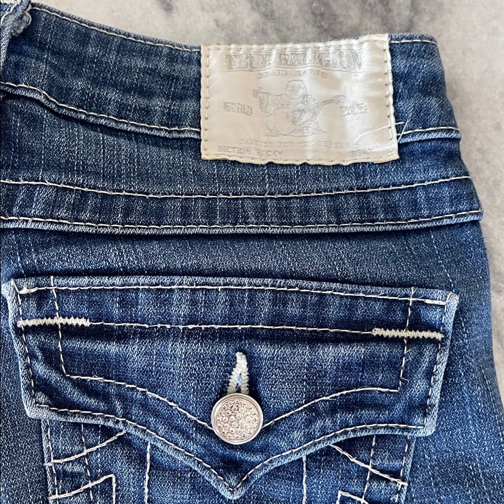 True Religion Beccy straight legs jeans size 24 - Picture 5 of 8